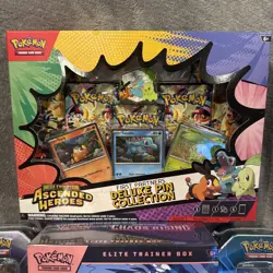 Pokemon Ascended Heroes Deluxe Pin Edition /Chaos Rising ETB/Triple Whammy Tins - Image 2