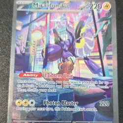 Pokemon TCG Miraidon ex SIR Full Art Holo 244/198 English 220 HP - Image 1