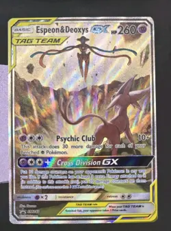 Pokemon Sun & Moon Tag Team Promo - Espeon & Deoxys GX SM240 (NM) - Image 1