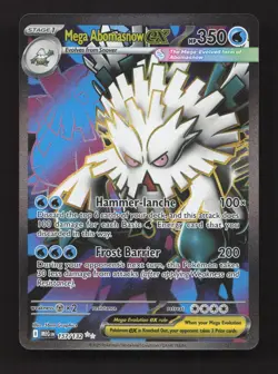 Mega Abomasnow ex 157/132 Ultra Rare Mega Evolution Pokemon Near Mint - Image 1