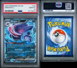 Pokemon TCG Gengar EX Temporal Forces Gengar ex 104/162 PSA 10 - Image 3