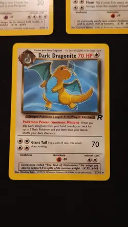 WOTC Pokemon Rare Lot Of 3 Dragonite Dark Dragonite Snorlax - Image 4