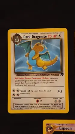 WOTC Pokemon Rare Lot Of 3 Dragonite Espeon Snorlax - Image 2