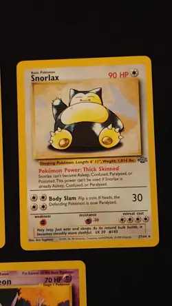 WOTC Pokemon Rare Lot Of 3 Dragonite Espeon Snorlax - Image 3