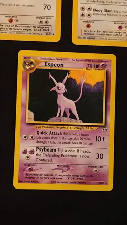 WOTC Pokemon Rare Lot Of 3 Dragonite Espeon Snorlax - Image 4