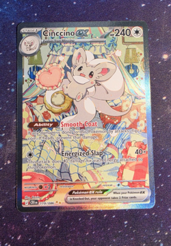 Pokemon TCG Chaos Rising Cinccino ex Special Illustration Rare 119/086 NM - Image 1