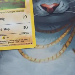 Diglett Shadowless 47/102 Pokemon Base Set Played Single Card WOTC 1999 TCG - Image 3