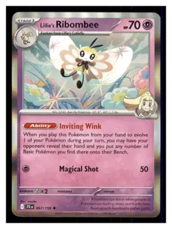 Lillie's Ribombee Holo SV09: Journey Together 067/159 Rare Pokemon NM - Image 1