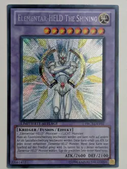 Elementar-HELD The Shining PRC1-DEV01 Secret Rare DE NM YUGIOH - Image 1