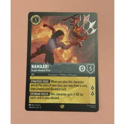 Disney Lorcana TCG Namaari-Single-Minded Rival Normal legendary 198/204 English - Image 1