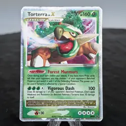 Pokemon TCG Torterra LV.X DP09 Holo DP Black Star Promo Rare Card MP 🐢 - Image 1