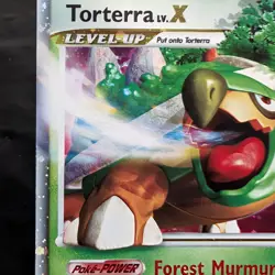 Pokemon TCG Torterra LV.X DP09 Holo DP Black Star Promo Rare Card MP 🐢 - Image 3