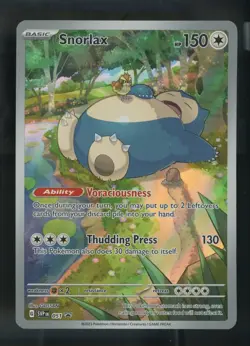 Pokemon Card - Snorlax SVP 051 Scarlet & Violet 151 Black Star Promo NM #0051 - Image 1