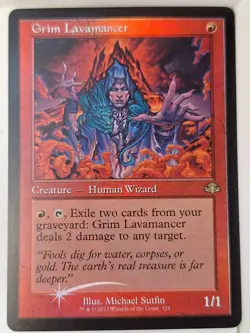 Grim Lavamancer- FOIL Retro Frame- Dominaria Remasted - Magic the Gathering MTG - Image 1