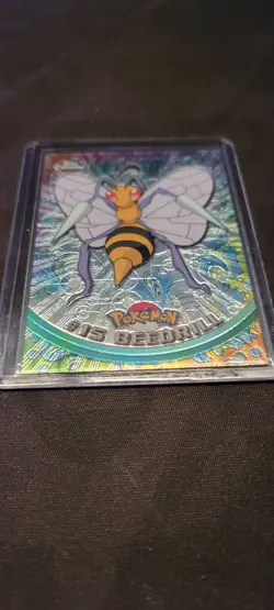 2000 Topps Chrome #15 Beedrill Pokemon Card Holo RARE Animation Series Ungraded! - Image 2