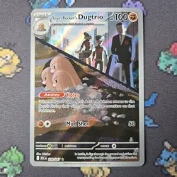 Team Rockets Dugtrio 239/217 Ascended Heroes Illustration Rare Pokemon Card - Image 2