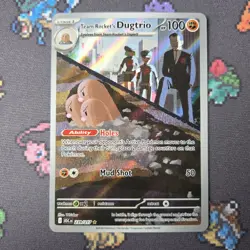 Team Rockets Dugtrio 239/217 Ascended Heroes Illustration Rare Pokemon Card - Image 5