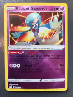 Pokemon TCG Radiant Gardevoir Holo Card 69/196 Sword & Shield Lost Origin - Image 1
