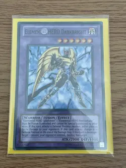 Yu-gi-oh Elemental Hero Darkbright LCGX-EN063 Super Rare Unlimited NM card - Image 2