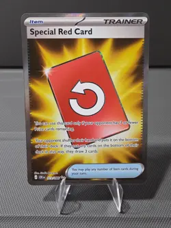 Special Red Card English Pokemon 113/086 NM Full Art Ultra Rare Chaos Rising - Image 1