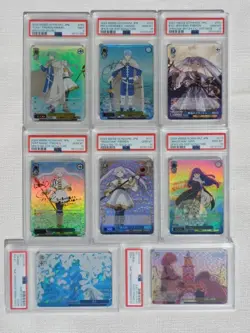 PSA 10 9 Sequential Singned Weiss Schwarz Frieren Himmel Fern Card Set of 8 - Image 1