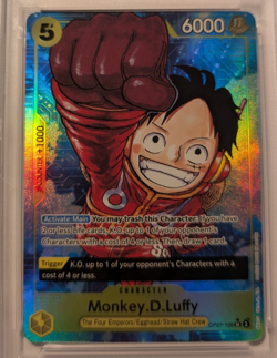 Monkey D. Luffy PSA 10 English One Piece Card OP07-109 2024 500 Years Alternate - Image 3