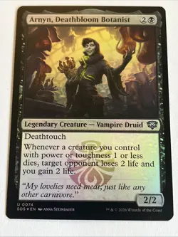 Foil Arnyn, Deathbloom Botanist - 74 - NM - Secrets of Strixhaven - Image 1