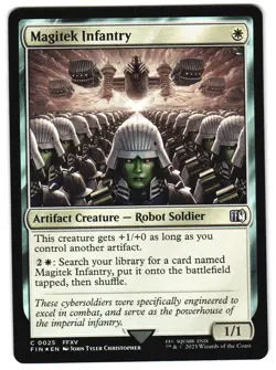 Magitek Infantry Foil 25 C FINAL FANTASY MTG - Image 1