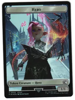 Hero (0005) // Food Double-Sided Token Foil 5 // 22 T FINAL FANTASY MTG - Image 1
