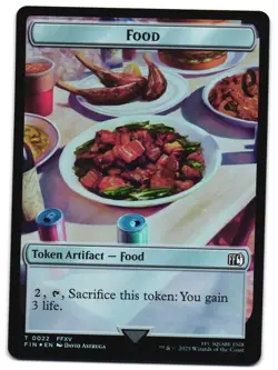 Hero (0005) // Food Double-Sided Token Foil 5 // 22 T FINAL FANTASY MTG - Image 2