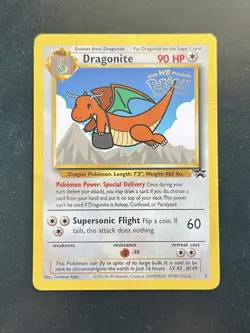 1999 POKEMON THE FIRST MOVIE DRAGONITE PROMO #5 WB KIDS PRESENTS WOTC VINTAGE - Image 1