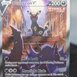Pokemon Umbreon V Alternate Full Art TCG Evolving Skies SWSH 189/203 TCG NM - Image 2