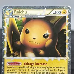 Pokemon TCG Raichu Prime 83/90 Undaunted Ultra Rare Holo LP with Corner Crease - Image 2