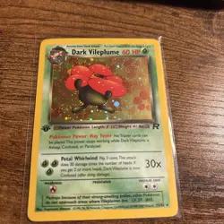 Pokemon Dark Vileplume 13/82 1st Edition Team Rocket Holo Rare WOTC - Image 1