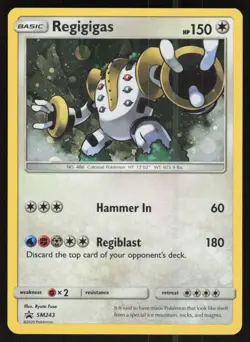 Regigigas - SM243 Holo Promo Sun & Moon Promo Pokemon Holo Lightly Played - Image 1