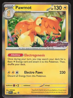 Pawmot (Prerelease) 006 Holo Promo Scarlet & Violet Promo Pokemon Near Mint - Image 1