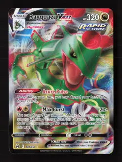 Rayquaza VMAX 101/159 Holo VMAX Rare Crown Zenith Pokemon Near Mint - Image 1