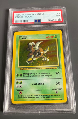 1999 POKEMON JUNGLE #9 PINSIR-HOLO PSA 7 - Image 1