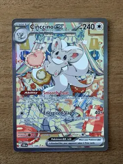Cinccino ex SIR Rare Chaos Rising 119/086 Pokemon PSA 10 Potential! AI Graded! - Image 1