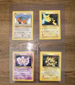 FULL SET POKEMON FIRST MOVIE BLACK STAR PROMO WOTC 1999 Pikachu - UNSEALED - Image 1