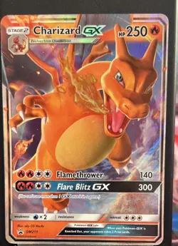 Pokemon TCG Charizard GX SM211 Sun and Moon Black Star Promo Holo - Image 1