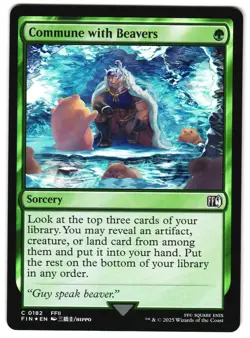 Commune with Beavers Foil 182 C FINAL FANTASY MTG - Image 1