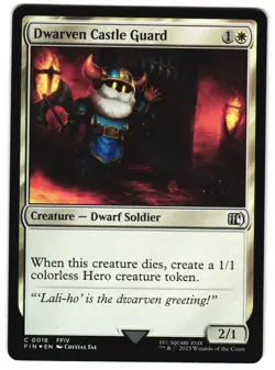 Dwarven Castle Guard Foil 18 C FINAL FANTASY MTG - Image 1
