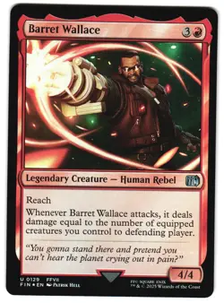 Barret Wallace Foil 129 U FINAL FANTASY MTG - Image 1