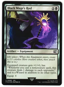 Black Mage's Rod Foil 90 C FINAL FANTASY MTG - Image 1