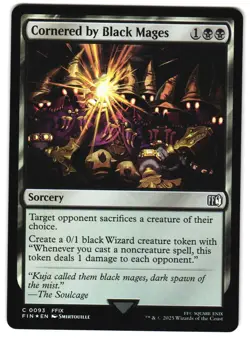 Cornered by Black Mages Foil 93 C FINAL FANTASY MTG - Image 1