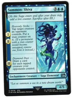 Summon: Shiva Foil 78 U FINAL FANTASY MTG - Image 1