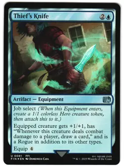 Thief's Knife Foil 81 U FINAL FANTASY MTG - Image 1