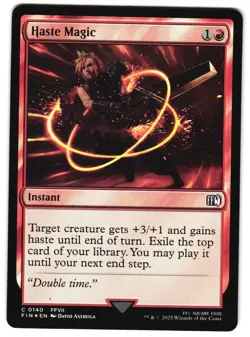 Haste Magic Foil 140 C FINAL FANTASY MTG - Image 1