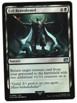 Evil Reawakened Foil 98 U FINAL FANTASY MTG - Image 1